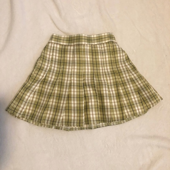 Princess Polly plaid green skirt, Size xsmall/small - Picture 1 of 3